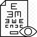 Examinação do olho  Ícone
