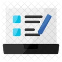 Exame on-line  Ícone