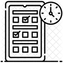 Exame On Line Teste On Line Cronograma De Testes Ícone