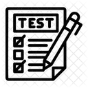 Examen Prueba Lista De Verificacion Icono