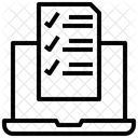 Examen Cuestionario Lista De Verificacion Icono