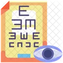 Examen Ocular Prueba Oftalmologia Icono