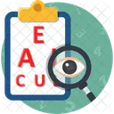 Examen De La Vue Optometrie Sante Oculaire Icône