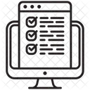Examen En Linea Aprendizaje Electronico Evaluacion Icono