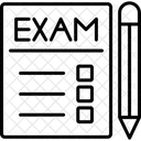 Exames Teste Educacao Ícone