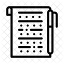Examination Sheet  Icon