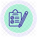 Exams Line Icon Icon