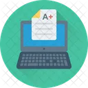Exams Grades Laptop Icon