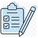 Exams Color Shadow Thinline Icon Icône