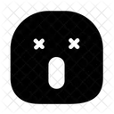 Exausto Emoji Smiley Ícone