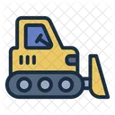 Bulldozer Vehiculo Pesado Maquina Pesada Icono