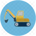 Excavadora Construccion Pesada Icono