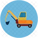 Excavadora Construccion Pesada Icono