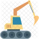 Bulldozer Excavadora Pesada Icono