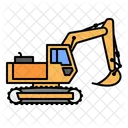 Excavator Machinery Industrial Icon