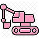 Excavator Machinery Industry Icon