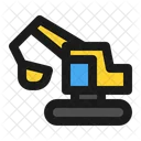 Excavator Heavy Equipment Vehicle Icon