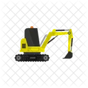 Excavator Construction Crane Icon