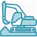 Excavator Machine Dig Icon