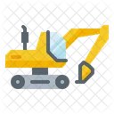 Excavator Construction Vehicle Icon