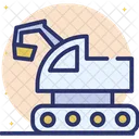 Excavator Earthmover Digger Icon