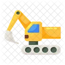 Excavator Crane Digger Icon