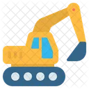 Excavator Bulldozer Heavy Icon