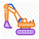 Excavator Mining Equipment Icon