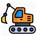 Excavator Construction Machinery Icon
