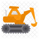 Excavator Constructions Heavy Vehicle Icon