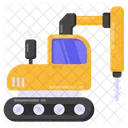 Bulldozer Industrial Machine Construction Vehicle Icon