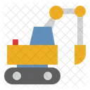 Excavator Construction Heavy Vehicle Icon