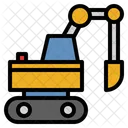 Excavator Construction Heavy Vehicle Icon