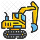 Excavator Digger Machinery Icon