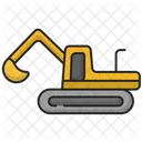 Excavator Construction Truck Icon