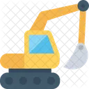 Excavator Crane Lifter Icon