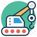 Bulldozer Excavator Heavy Icon