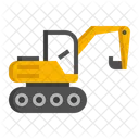 Excavator Bulldozer Heavy Icon