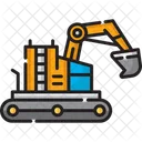 Construction Material Heavy Machinery Icon