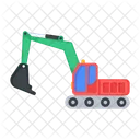 Excavator Construction Vehicle Construction Transport Icon