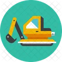 Excavator Heavy Vehicle Icon