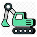 Excavator Earth Mover Digger Icon