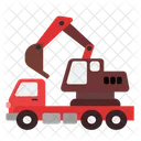 Excavator Construction Crane Icon