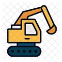 Excavator Construction Bulldozer Icon
