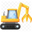 Excavator Grapple Machine Vehicle Icon