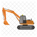 Excavator Construction Crane Icon