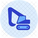 Excavator Construction Crane Icon