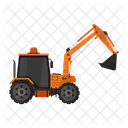 Excavator Construction Crane Icon