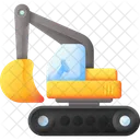 Excavator Construction Crane Icon