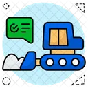 Excavator Earth Mover Digger Icon